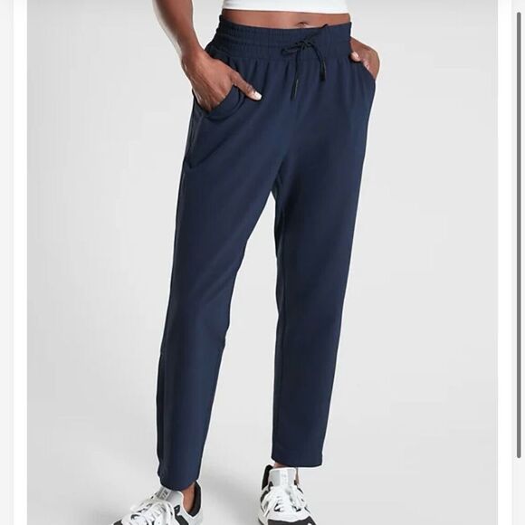 Athleta Metropolis straight leg ankle pants Size 2 navy - Picture 1 of 10